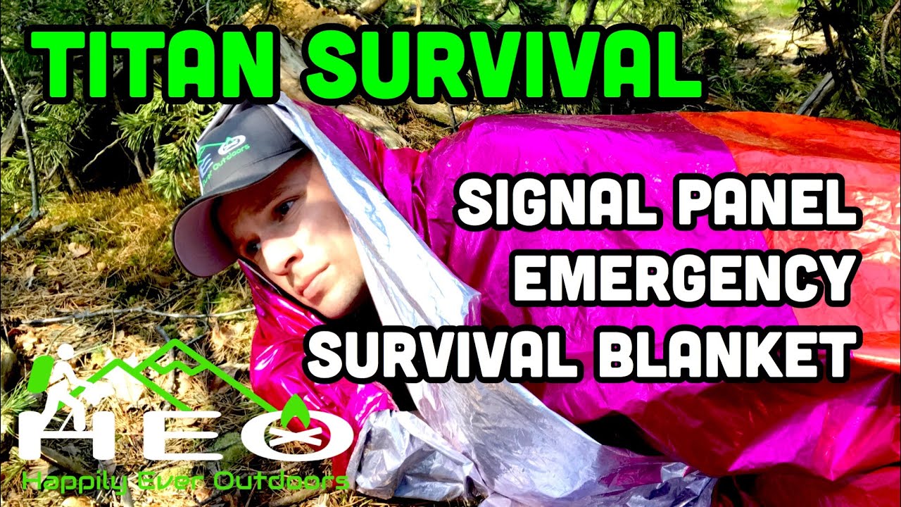 Titan Survival Signal Panel Emergency Survival Blanket Review by Happily Ever Outdoors