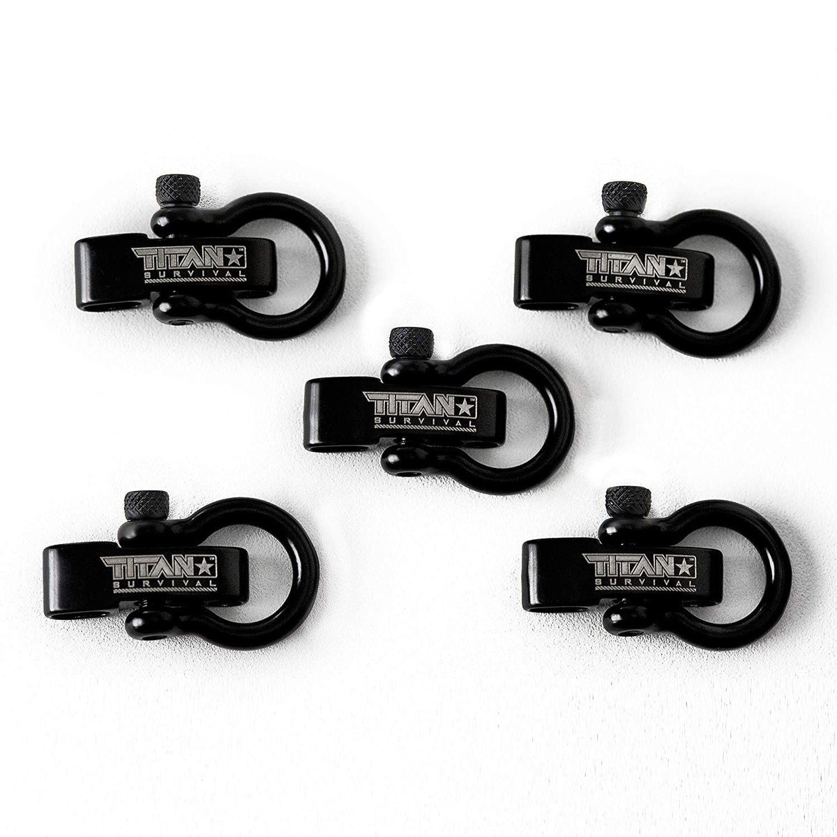 Stainless Steel Bow Shackles - 5-Pack