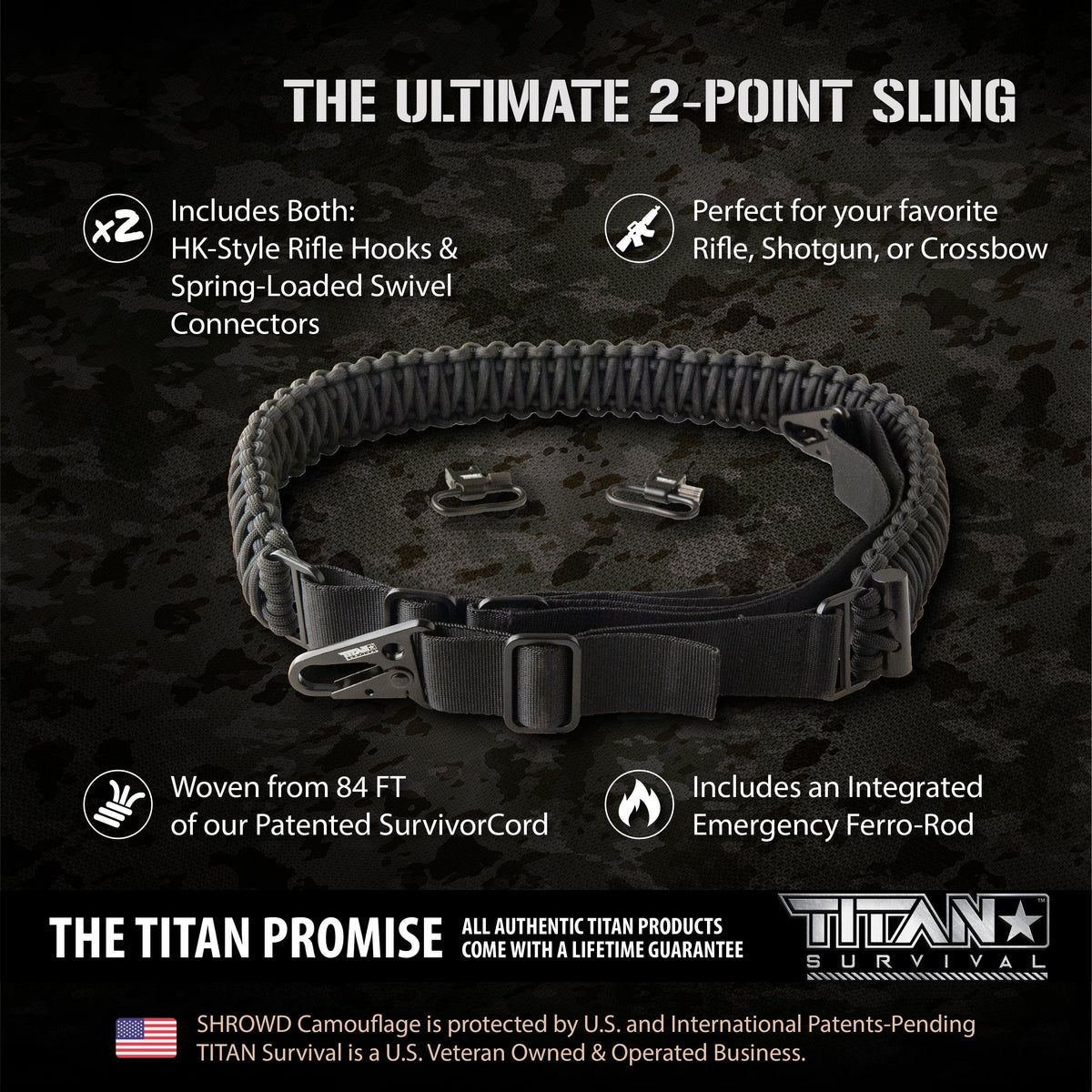 SurvivorCord Weapon Sling - Features