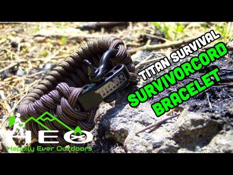 Titan Survival SurvivorCord Bracelet Review by Happily Ever Outdoors