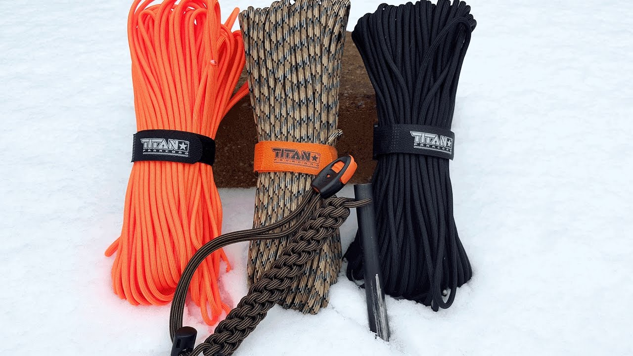 TITAN Survival- SurvivorCord & Ferro Rod Review - What's In Your 550 Cord?