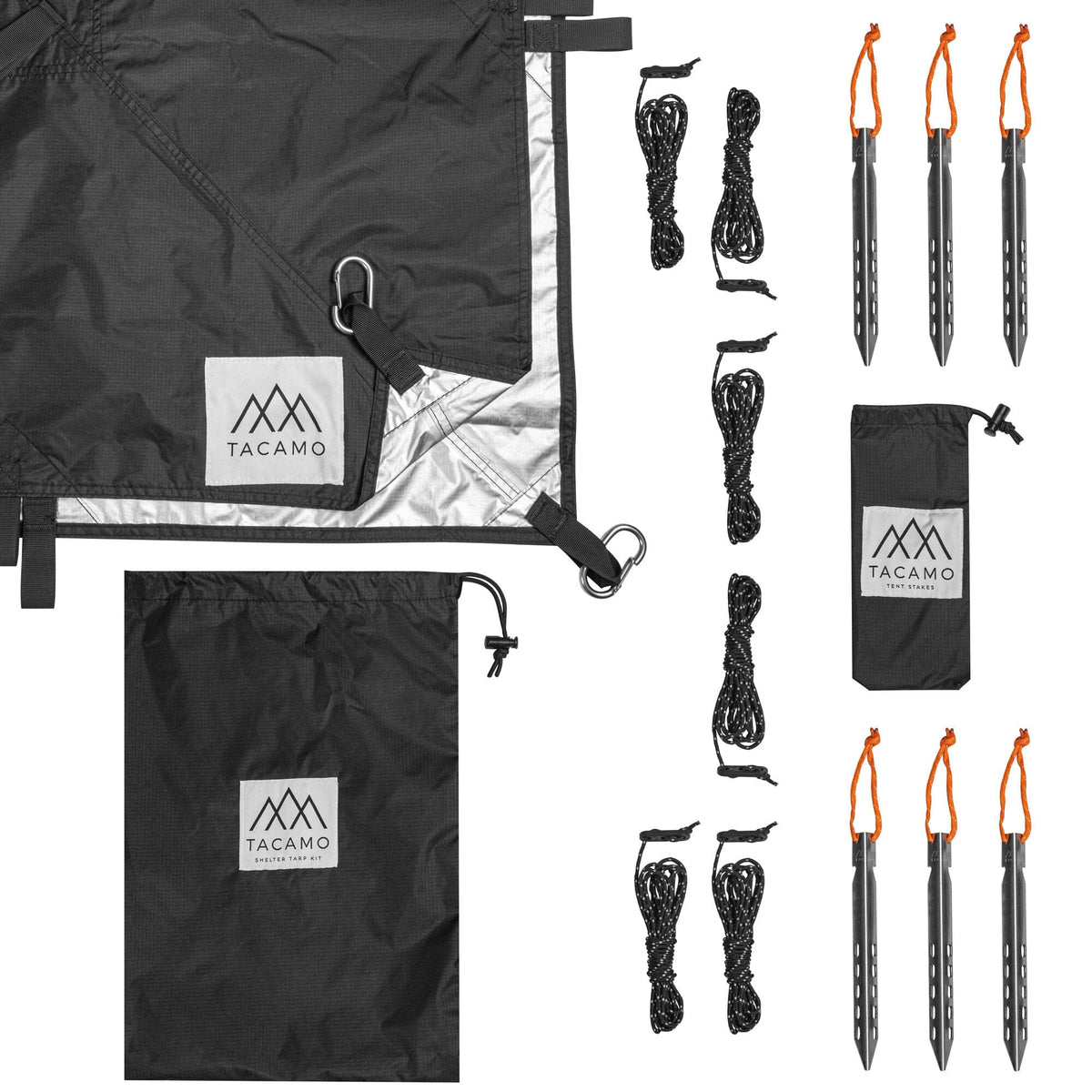 Bushcrafter Reflective Shelter Tarp - Everything Included