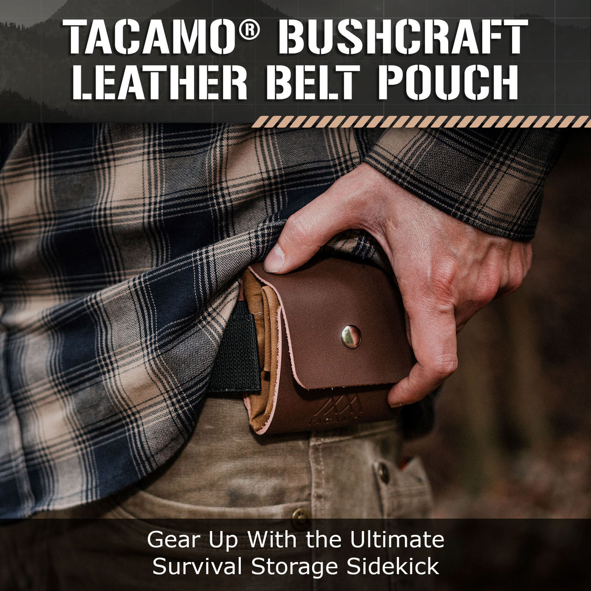 Waxed Canvas Foraging Pouch Container TACAMO 