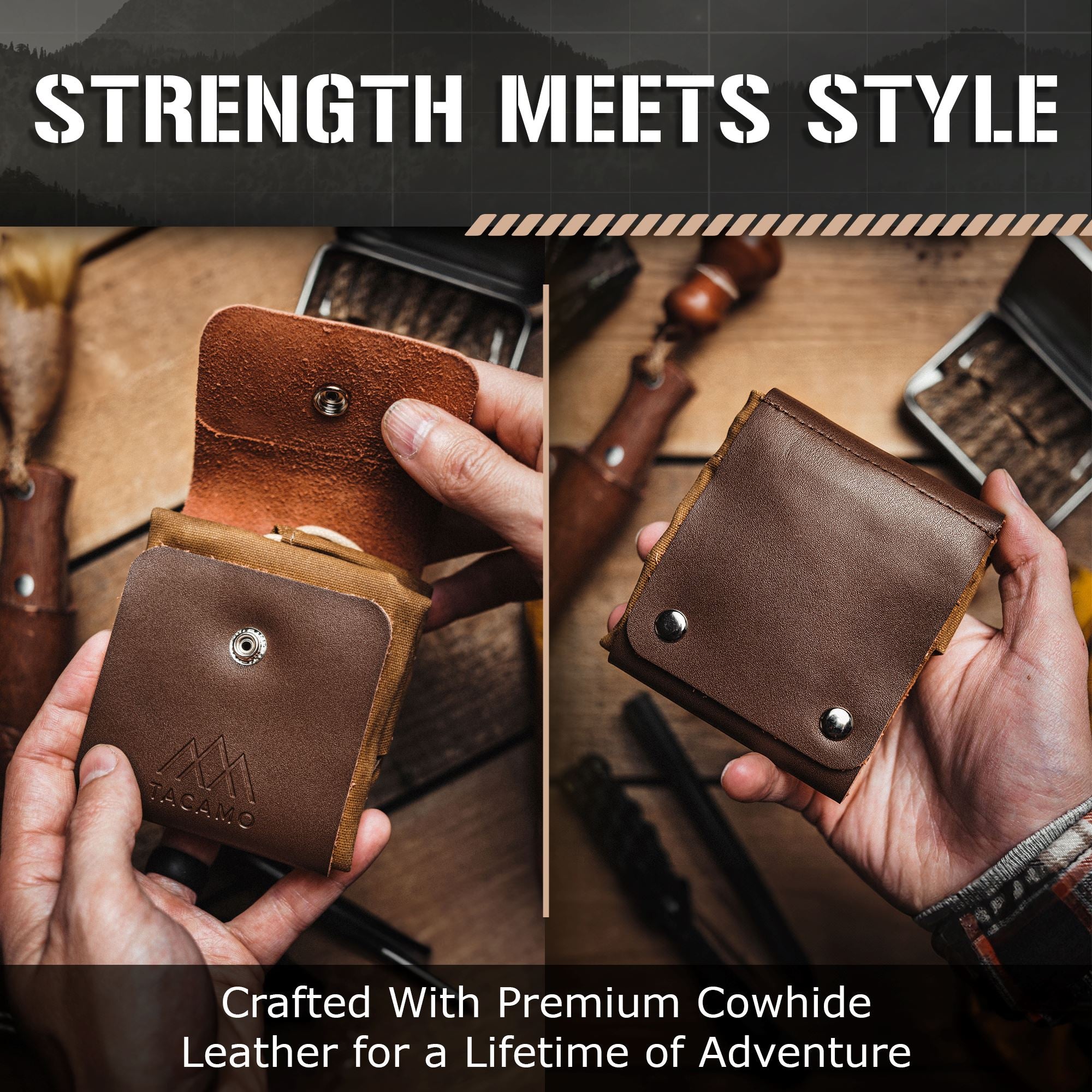 Foraging Container Waxed Canvas Foraging Pouch - TITAN Survival