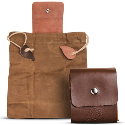Waxed Canvas Foraging Pouch Container TACAMO 