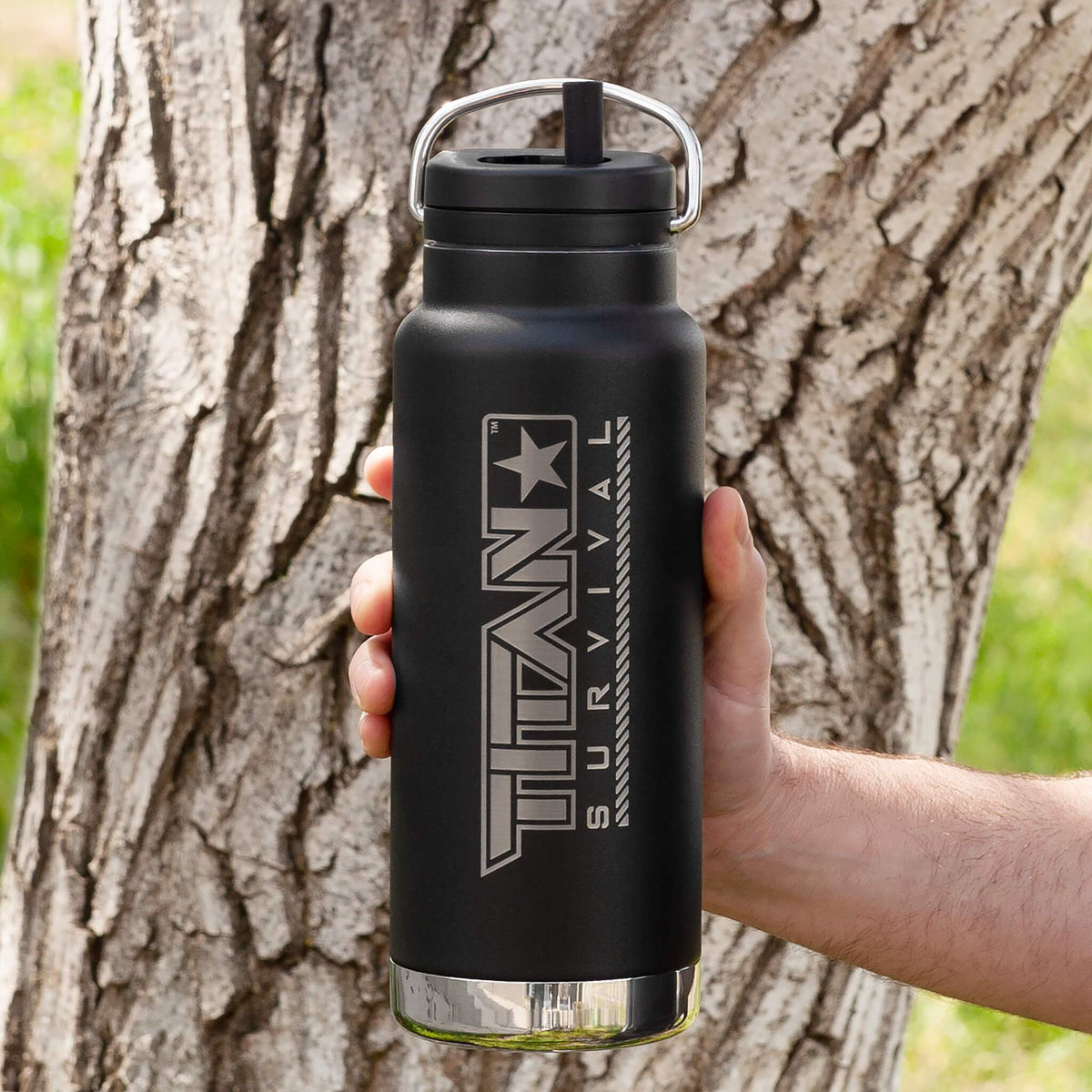 32 Oz Wide Mouth Water Bottle - Tree