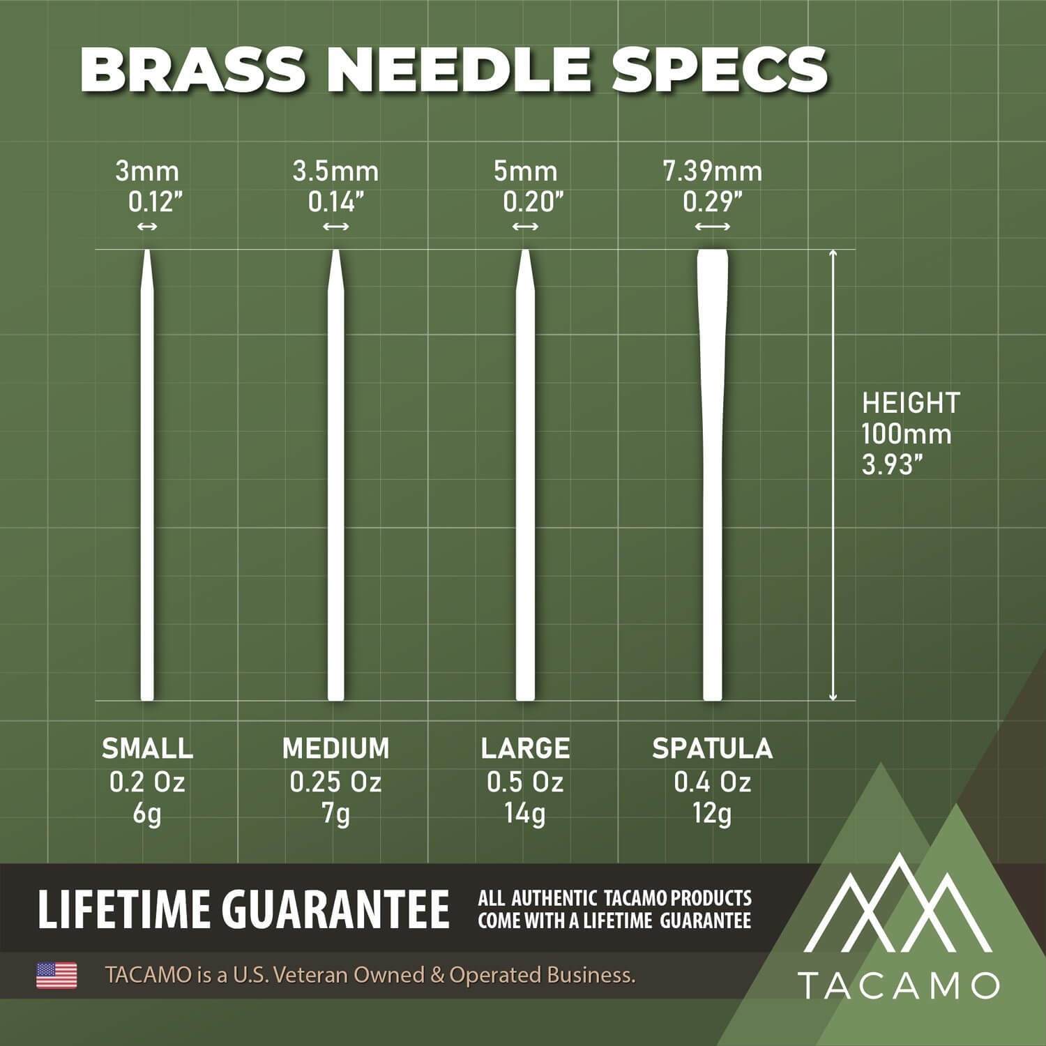 7-Piece Professional Brass Paracord FID Set - TITAN Survival