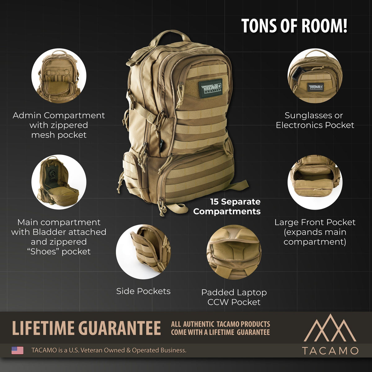 BC50 Tactical Backpack - Storage