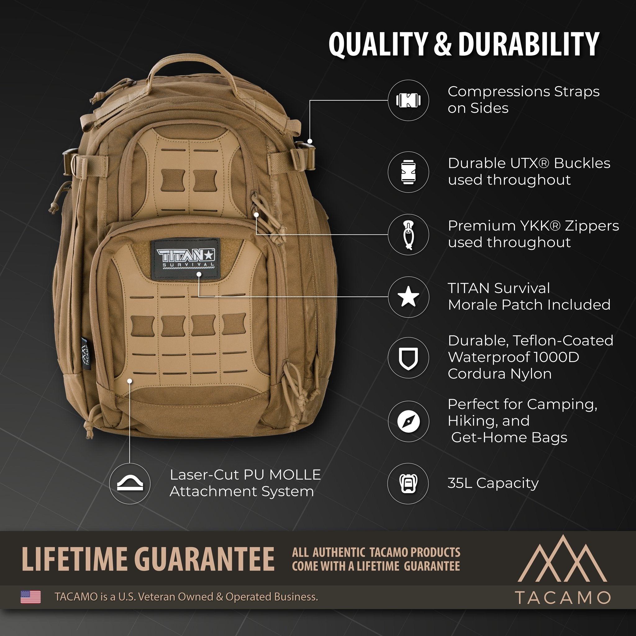 GH35 35L 24-Hour Tactical Backpack GH35 35L 24-Hour Tactical Backpack