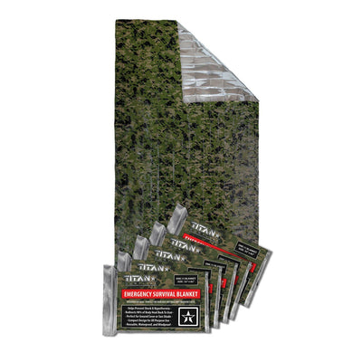 Emergency Survival Blankets - Camouflage
