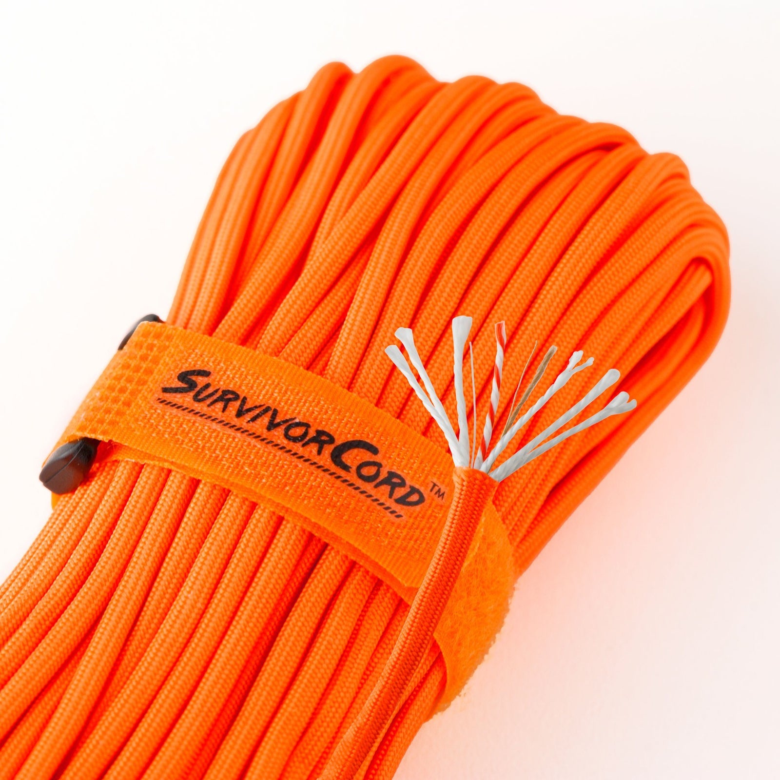Safety-Orange SurvivorCord - 550 Paracord