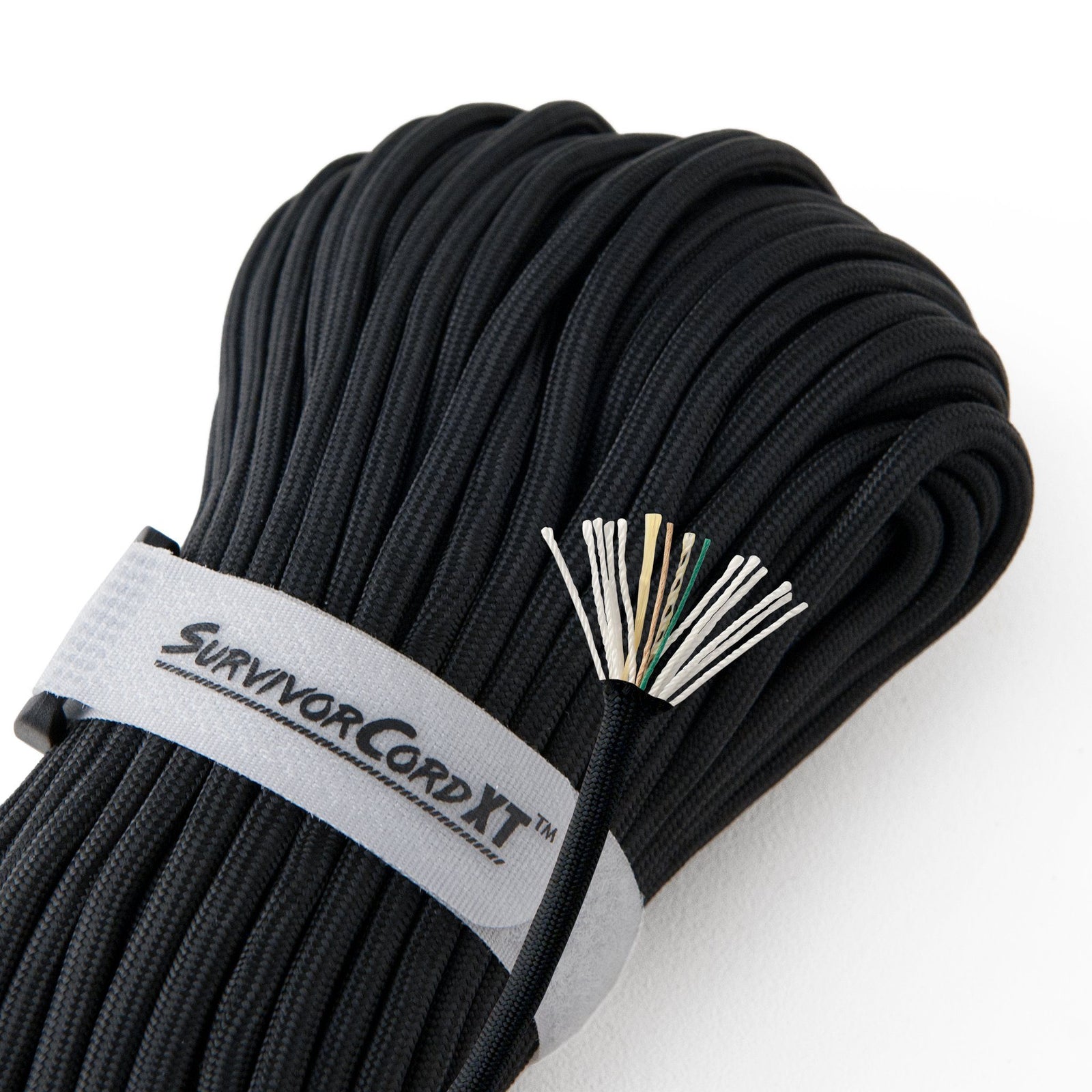 SurvivorCord XT Paracord | 100 FOOT SurvivorCord XT TITAN Survival 100 Foot Hank Black 