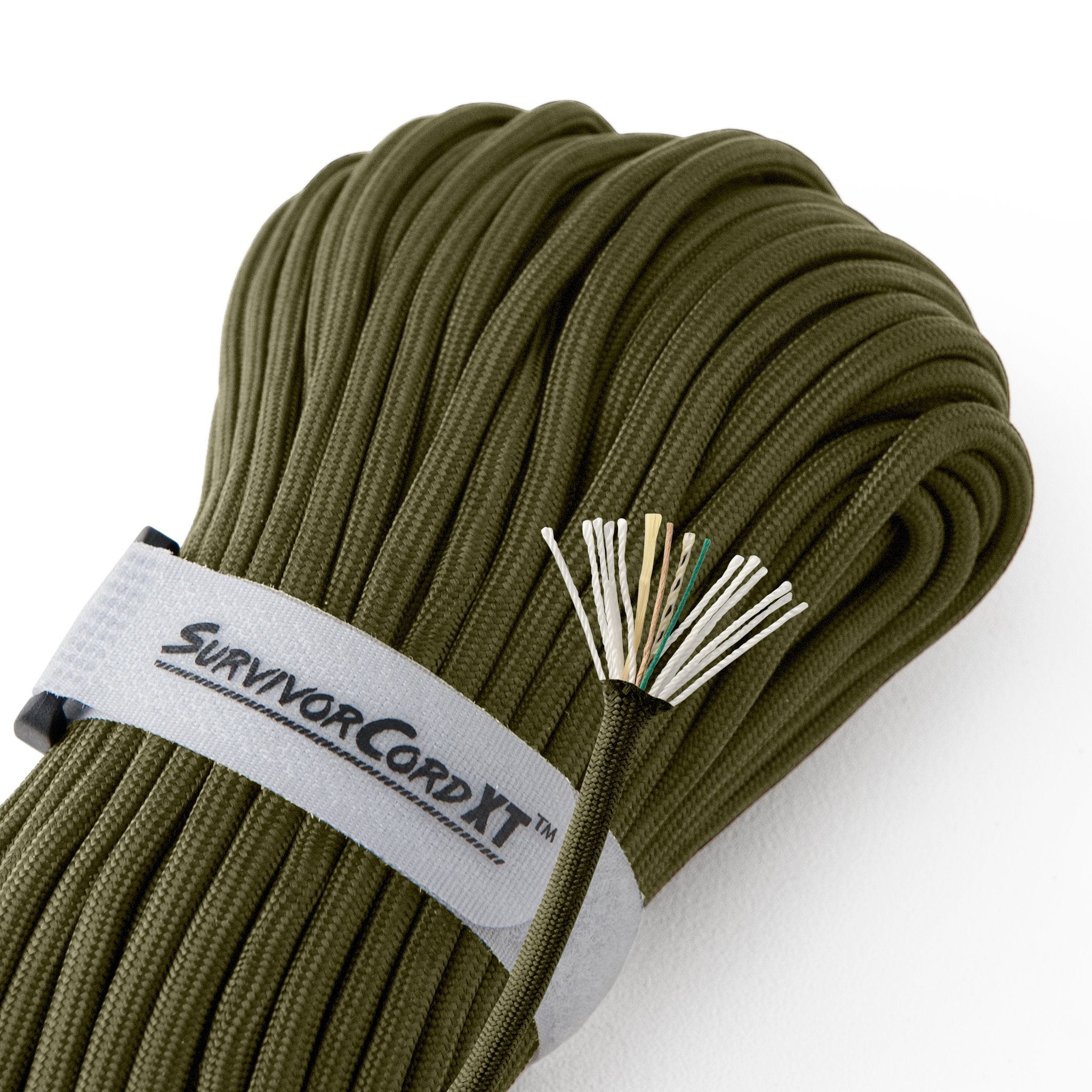 SurvivorCord XT Paracord | 100 Foot 100 Foot Hank / Olive-Drab