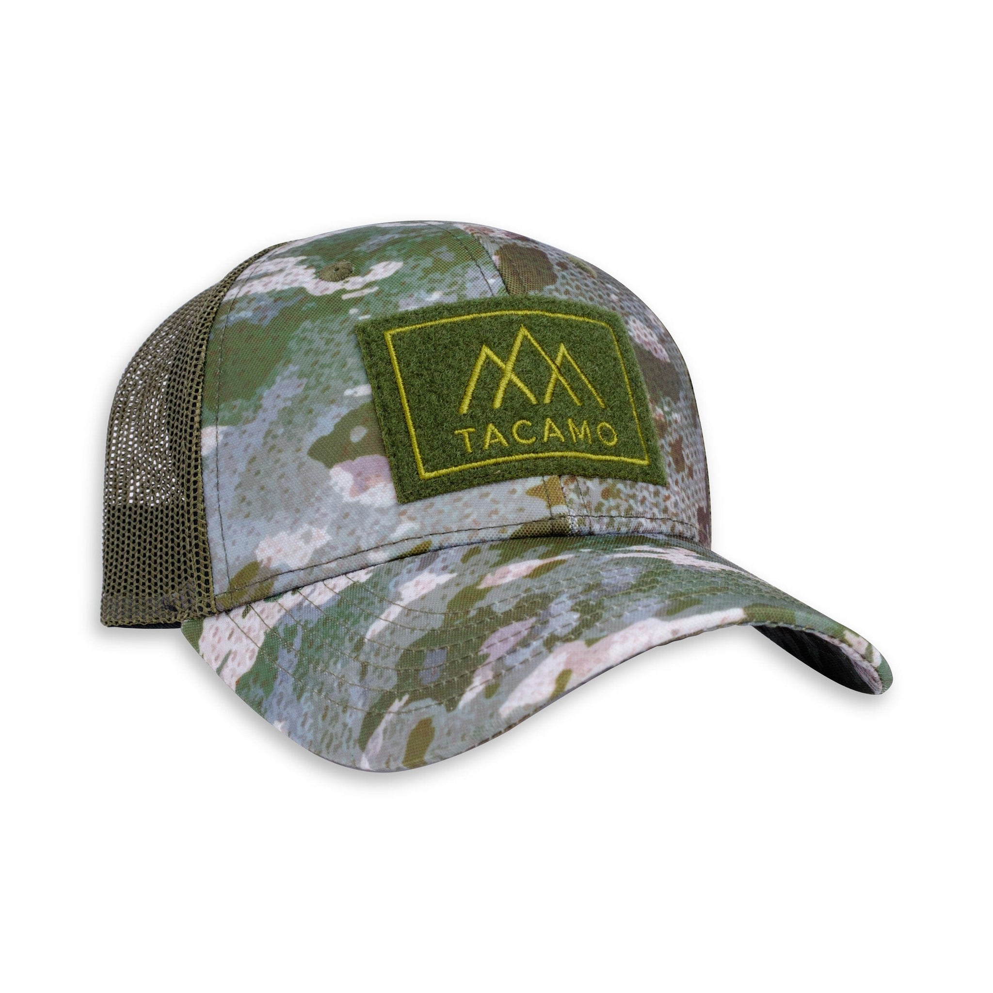 Camouflage Print Adjustable Trucker Hat - One Size Fits Most